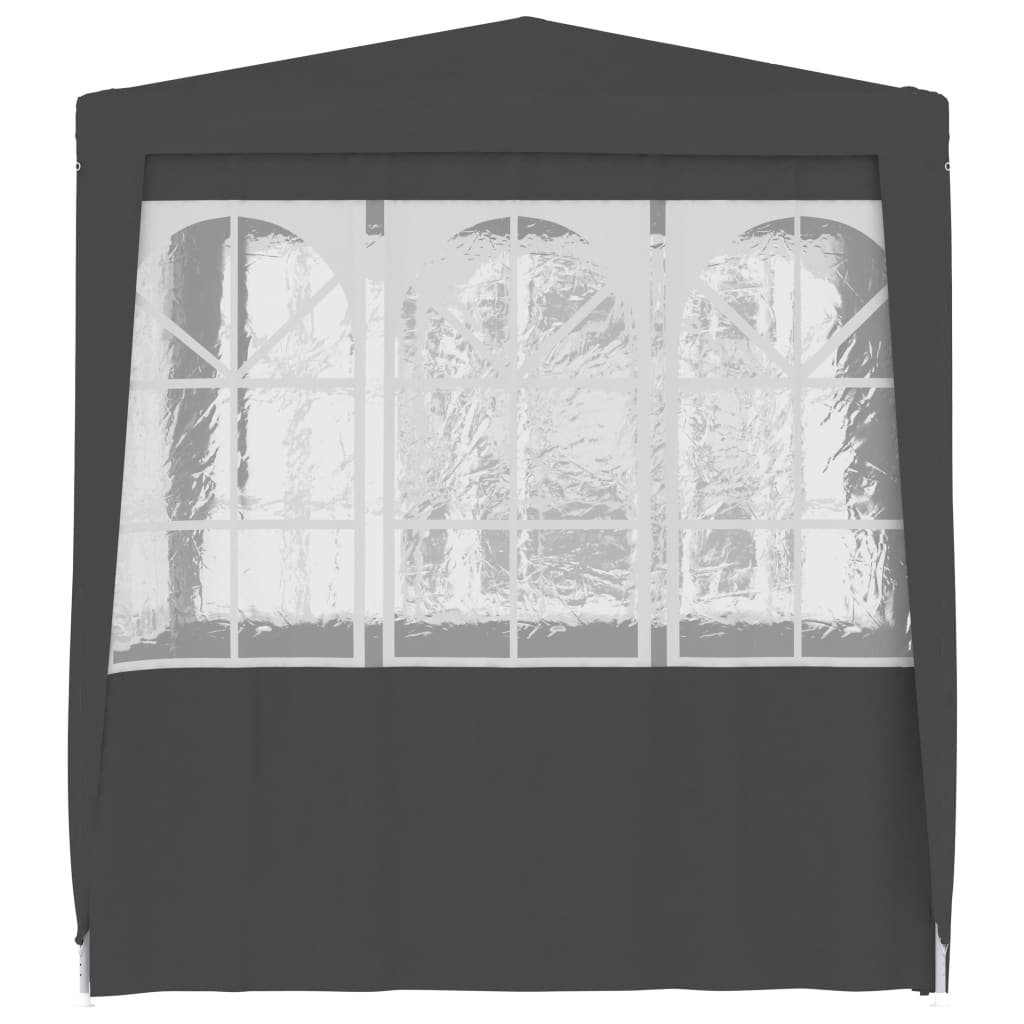 vidaXL Carpa profesional para fiestas con paredes gris 90 g/m² 2x2 m