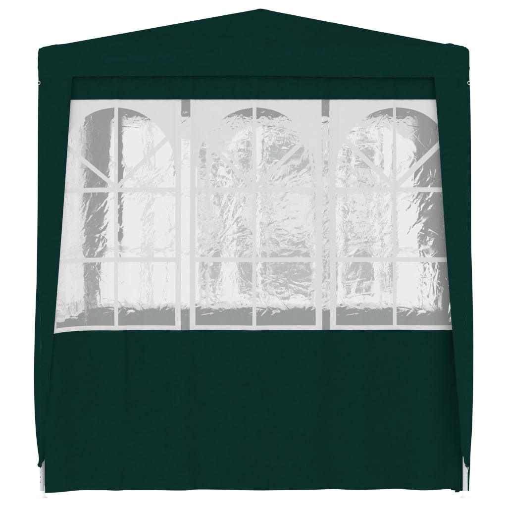 vidaXL Carpa profesional para fiestas con paredes verde 90 g/m² 2x2 m