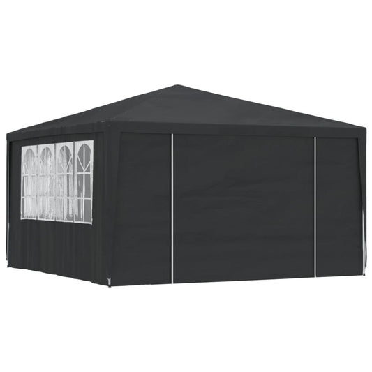 vidaXL Carpa profesional para fiestas con paredes verde 90 g/m² 4x4 m