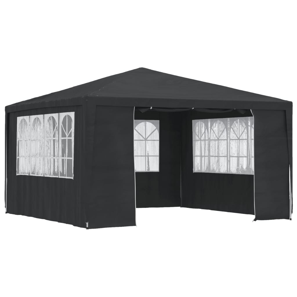 vidaXL Carpa profesional para fiestas con paredes verde 90 g/m² 4x4 m