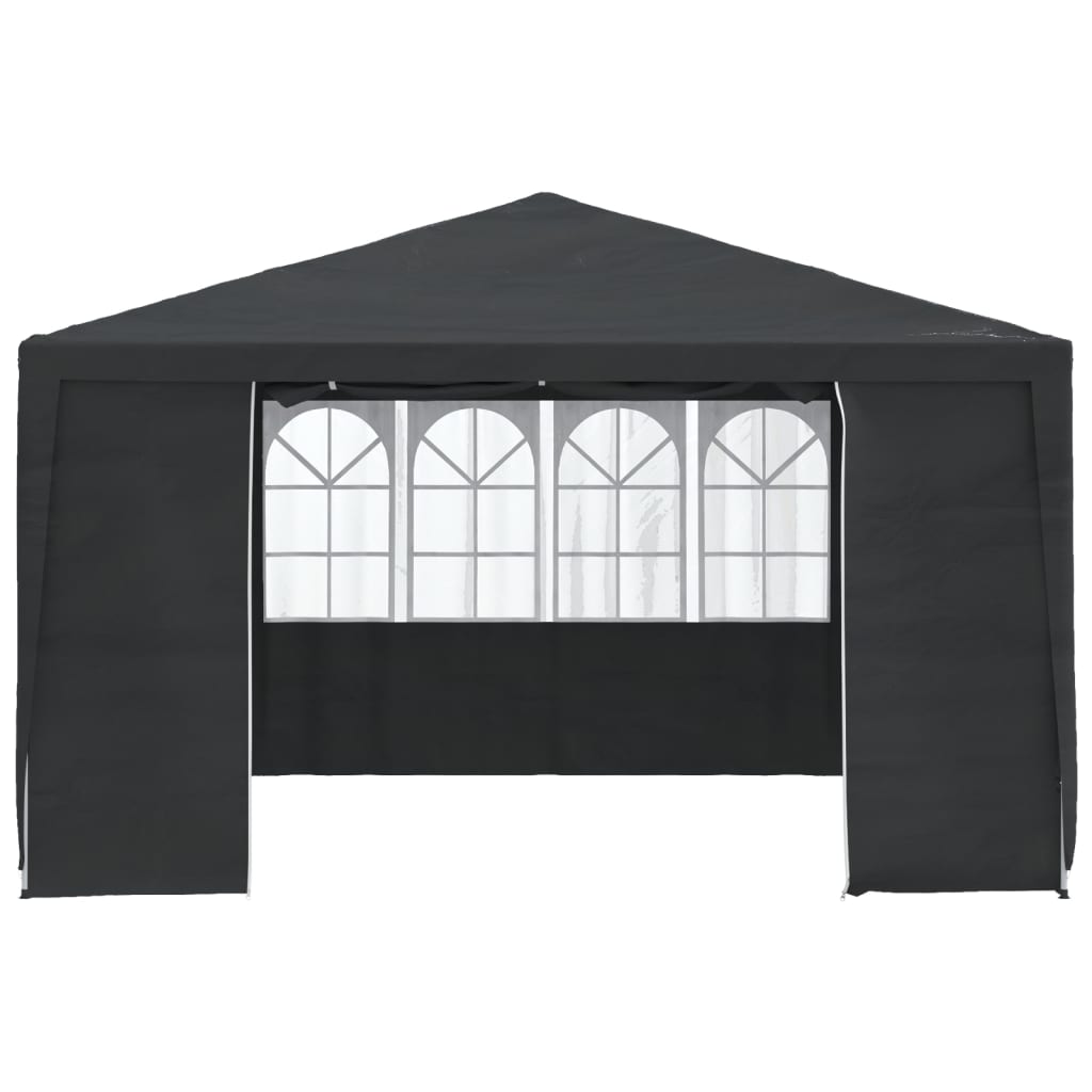 vidaXL Carpa profesional para fiestas con paredes verde 90 g/m² 4x4 m