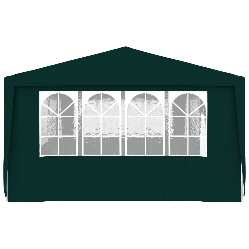 vidaXL Carpa profesional para fiestas con paredes verde 90 g/m² 4x9 m