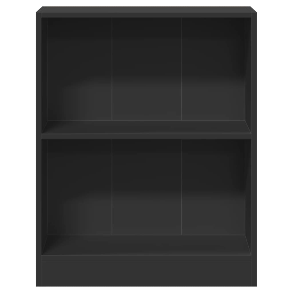 vidaXL Estantería madera de ingeniería negro 60x24x76 cm