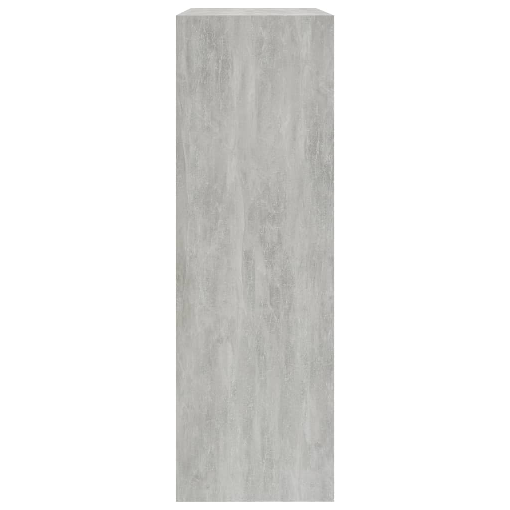 vidaXL Estantería madera de ingeniería gris hormigón 60x24x76 cm