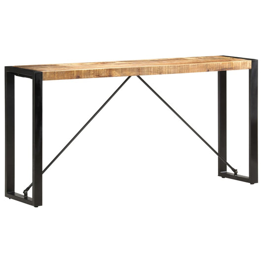 vidaXL Mesa consola de madera maciza de mango 150x35x76 cm