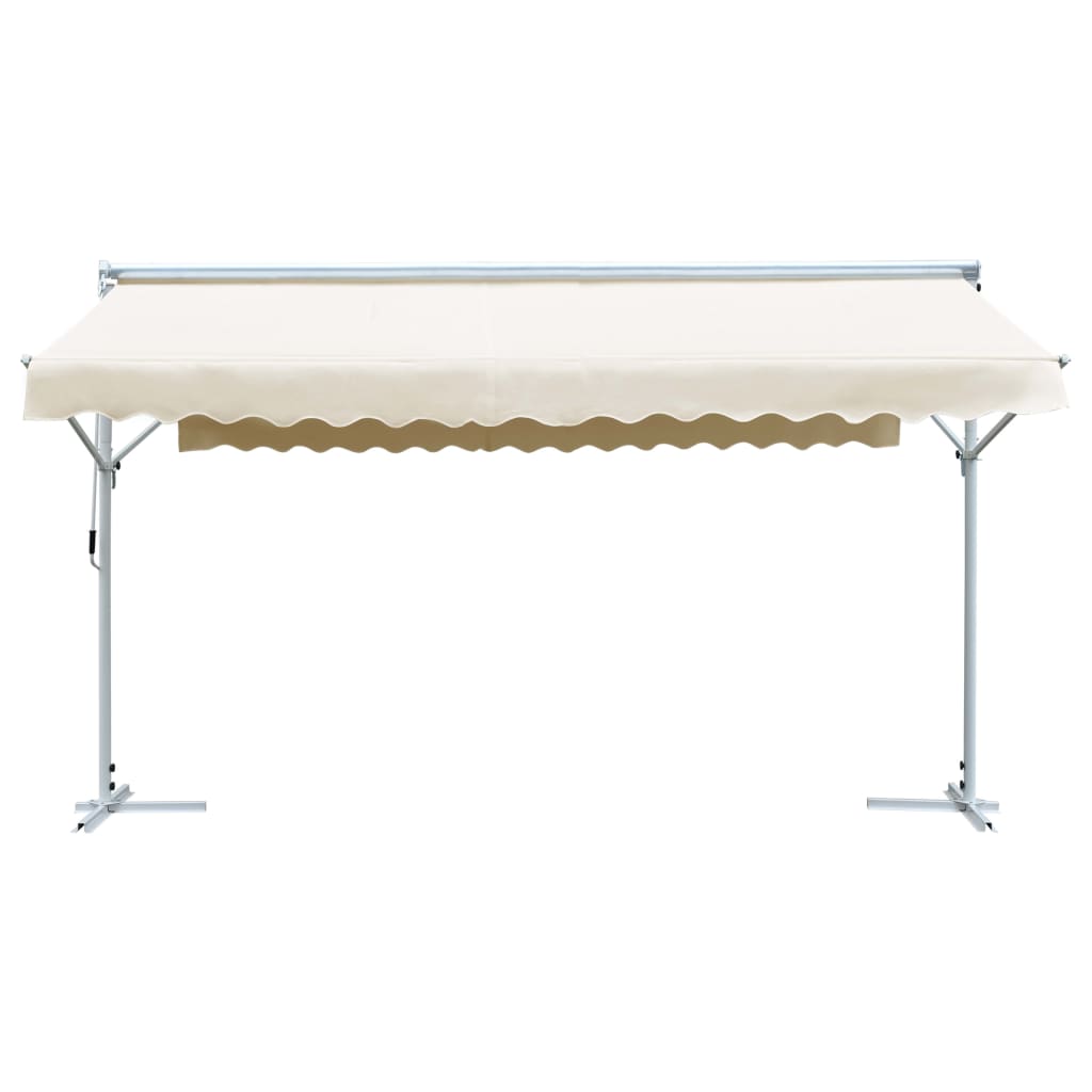 vidaXL Toldo de pie independiente color crema 500x300 cm