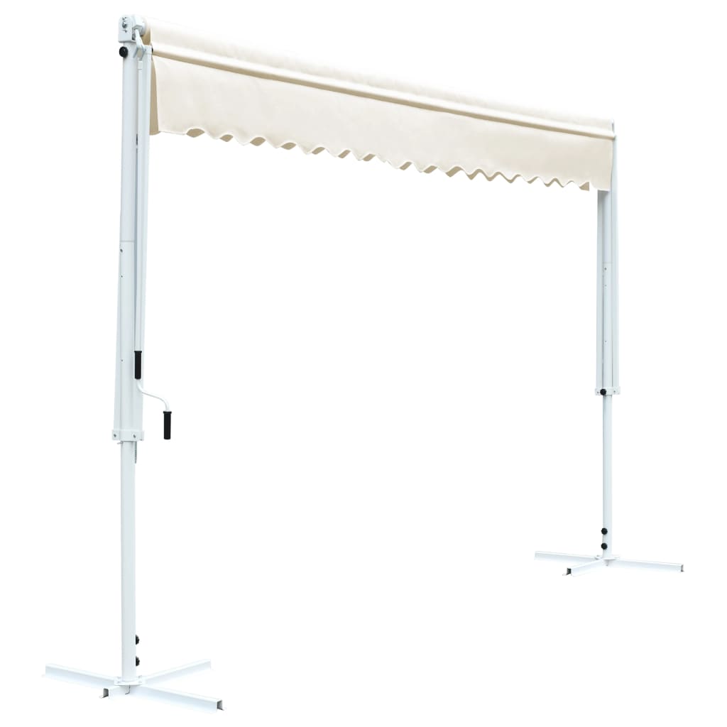 vidaXL Toldo de pie independiente color crema 500x300 cm