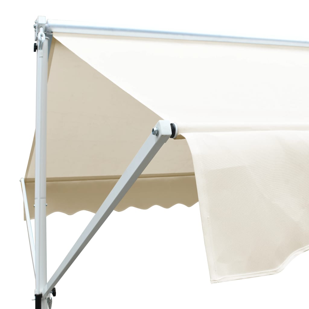 vidaXL Toldo de pie independiente color crema 500x300 cm