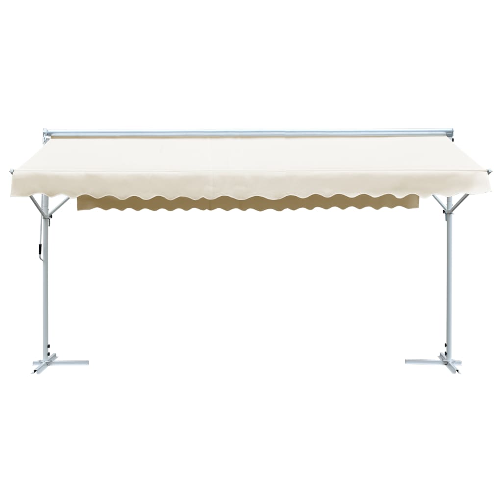 vidaXL Toldo de pie independiente color crema 600x300 cm