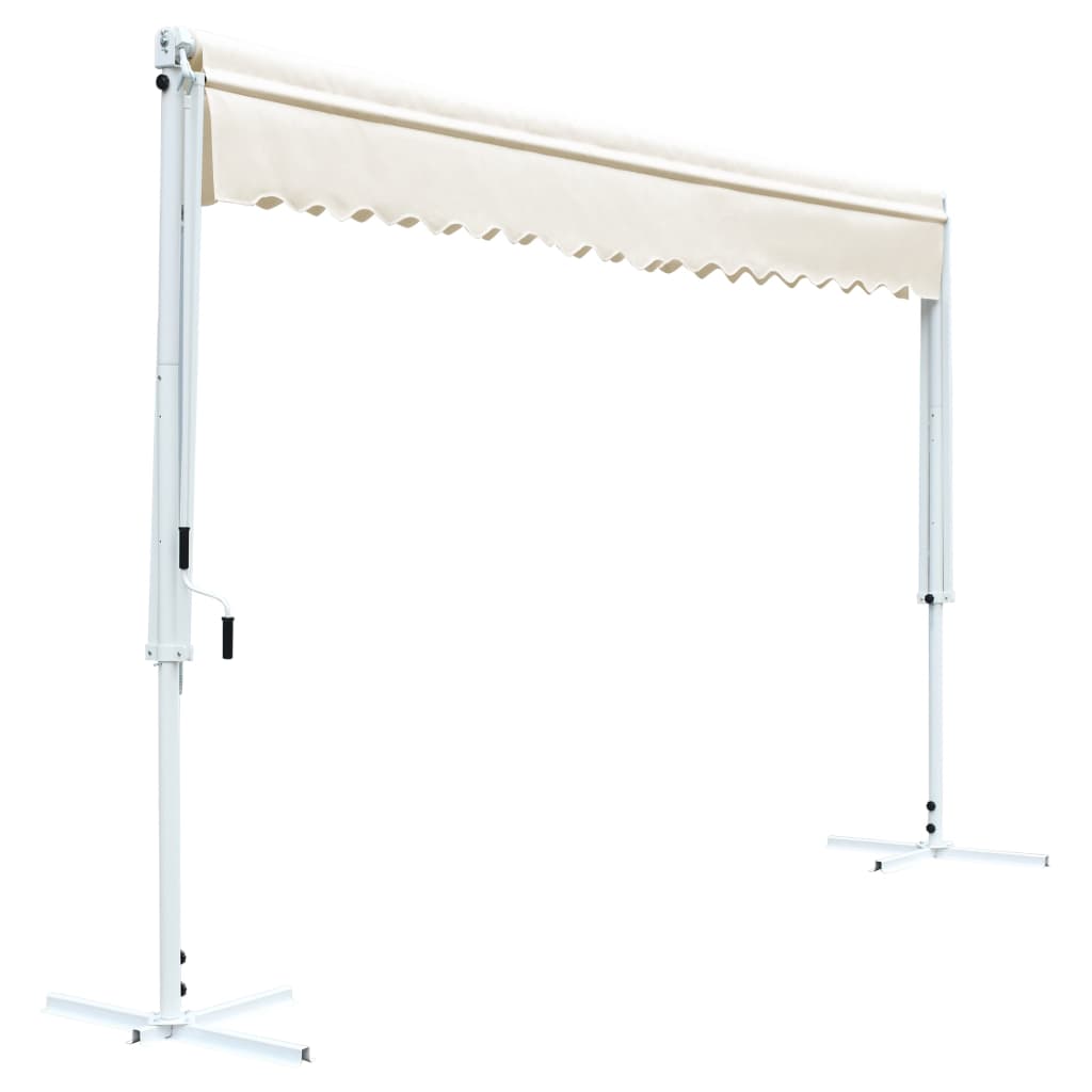 vidaXL Toldo de pie independiente color crema 600x300 cm