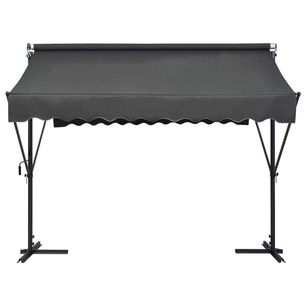 vidaXL Toldo de pie independiente gris antracita 300x300 cm