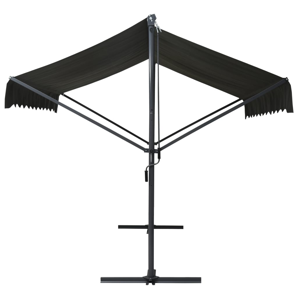 vidaXL Toldo de pie independiente gris antracita 300x300 cm