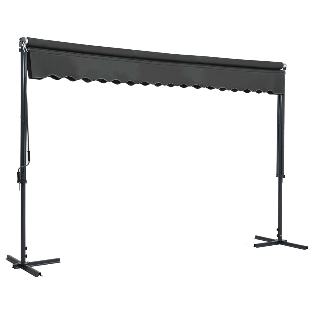 vidaXL Toldo de pie independiente gris antracita 400x300 cm