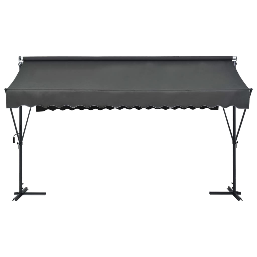 vidaXL Toldo de pie independiente gris antracita 400x300 cm