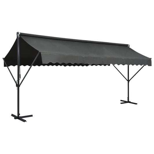 vidaXL Toldo de pie independiente gris antracita 500x300 cm