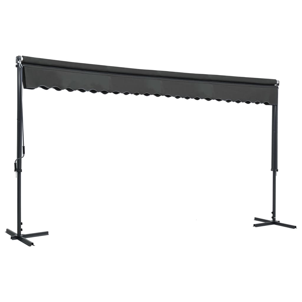 vidaXL Toldo de pie independiente gris antracita 500x300 cm