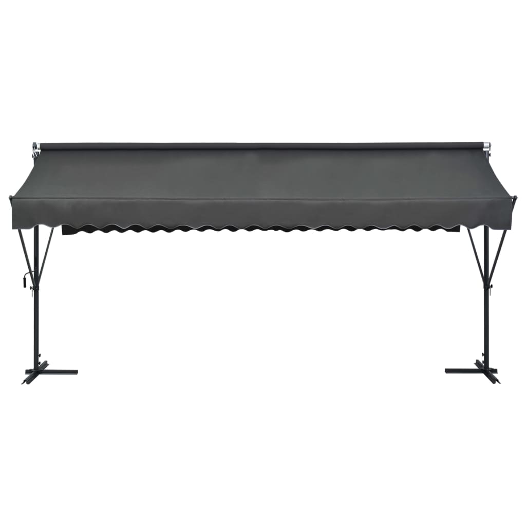 vidaXL Toldo de pie independiente gris antracita 500x300 cm