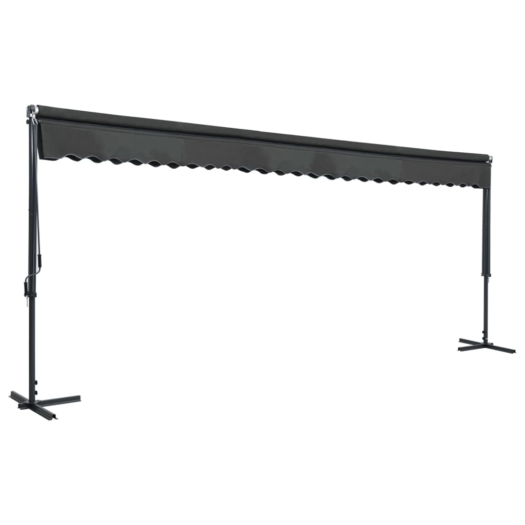 vidaXL Toldo de pie independiente gris antracita 600x300 cm