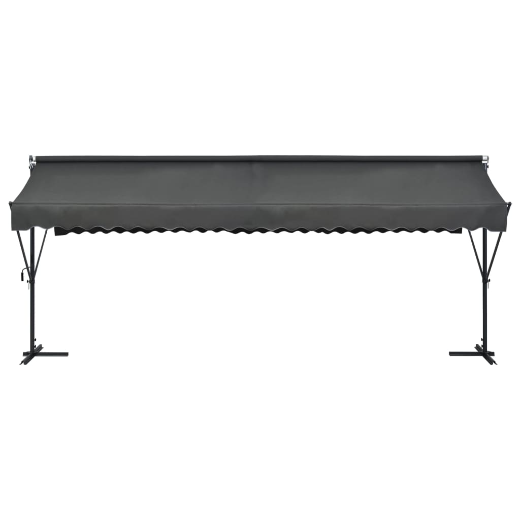 vidaXL Toldo de pie independiente gris antracita 600x300 cm