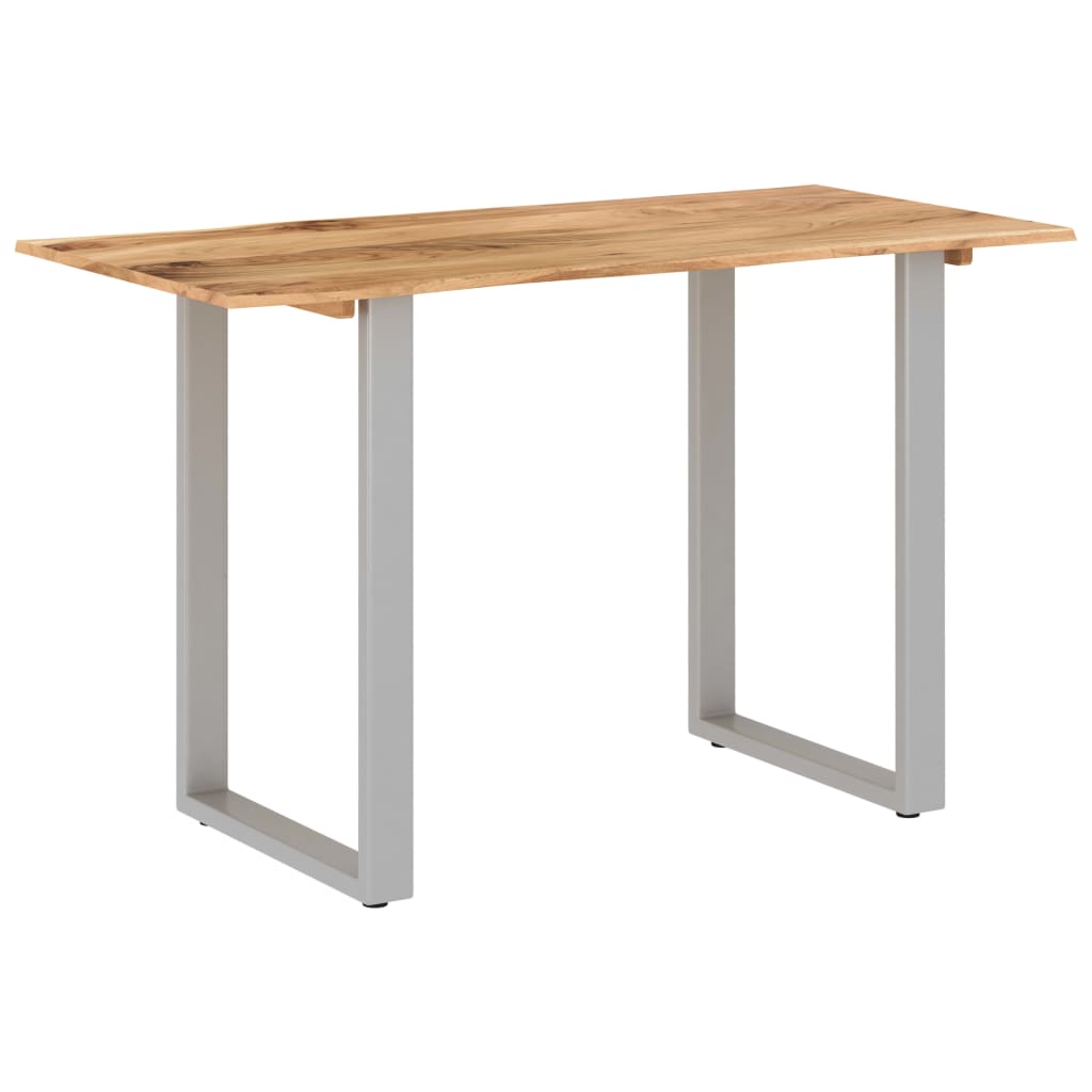 vidaXL Mesa de comedor de madera maciza de acacia 118x58x76 cm