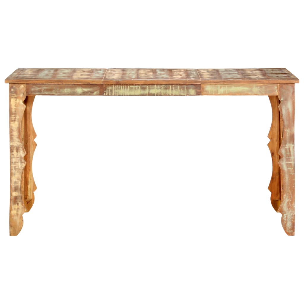 vidaXL Mesa de comedor de madera maciza reciclada 140x70x76 cm