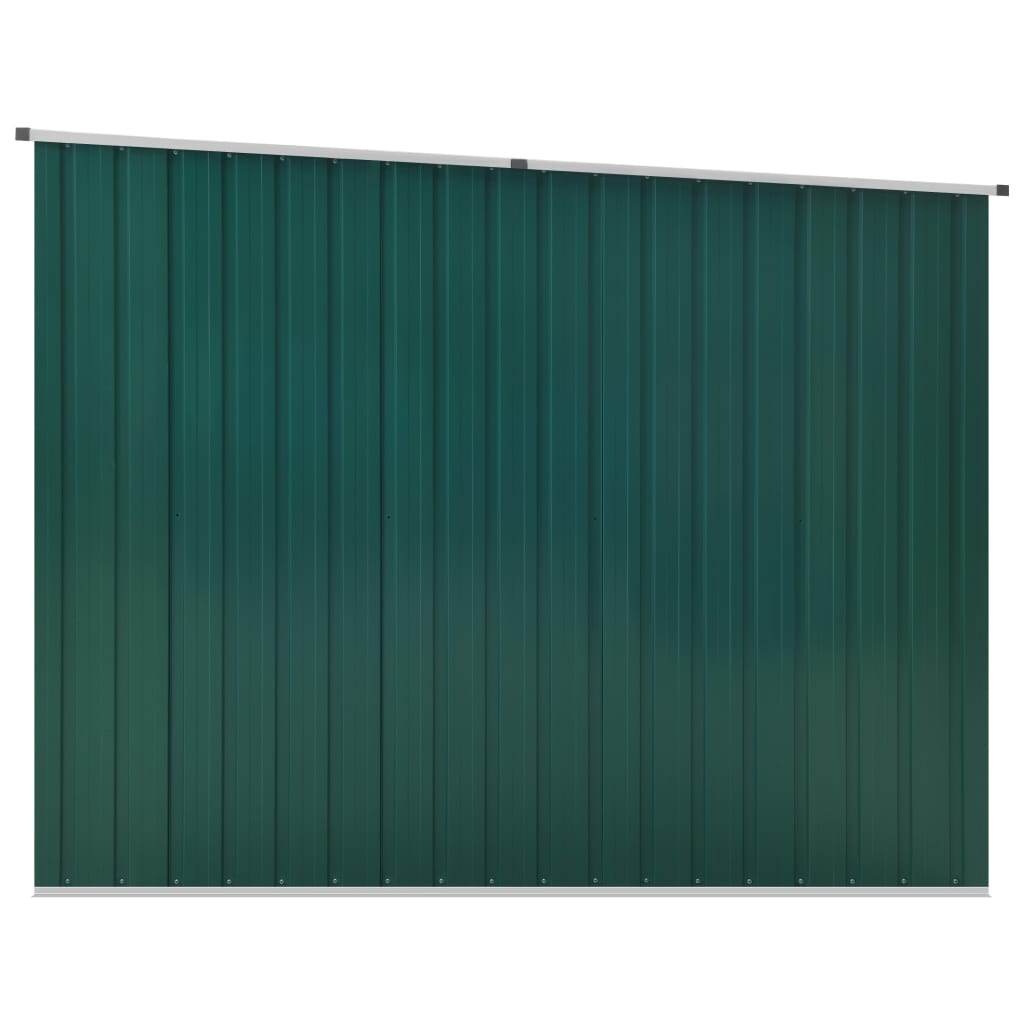 vidaXL Cobertizo de jardín acero galvanizado verde 195x198x159 cm