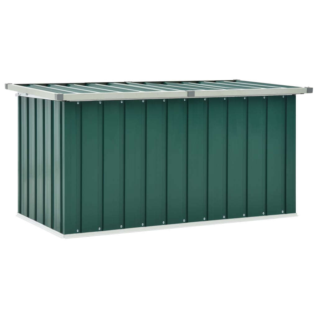 vidaXL Caja de almacenaje para jardín verde 129x67x65 cm