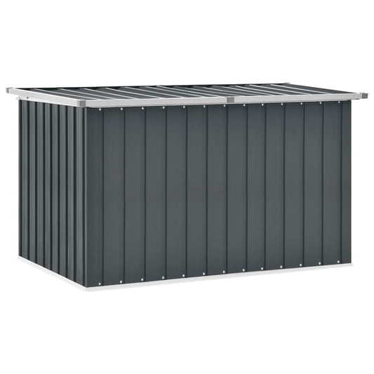 vidaXL Caja de almacenaje para jardín gris 149x99x93 cm