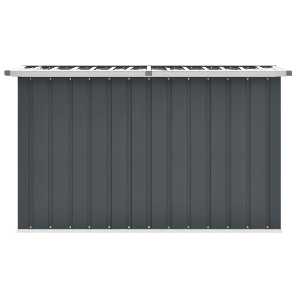 vidaXL Caja de almacenaje para jardín gris 149x99x93 cm