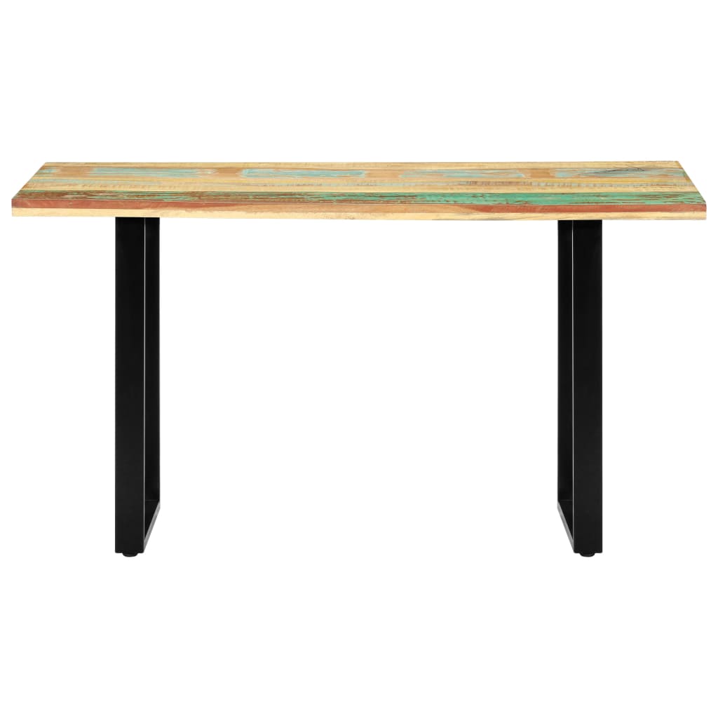 vidaXL Mesa de comedor de madera maciza reciclada 140x70x76 cm