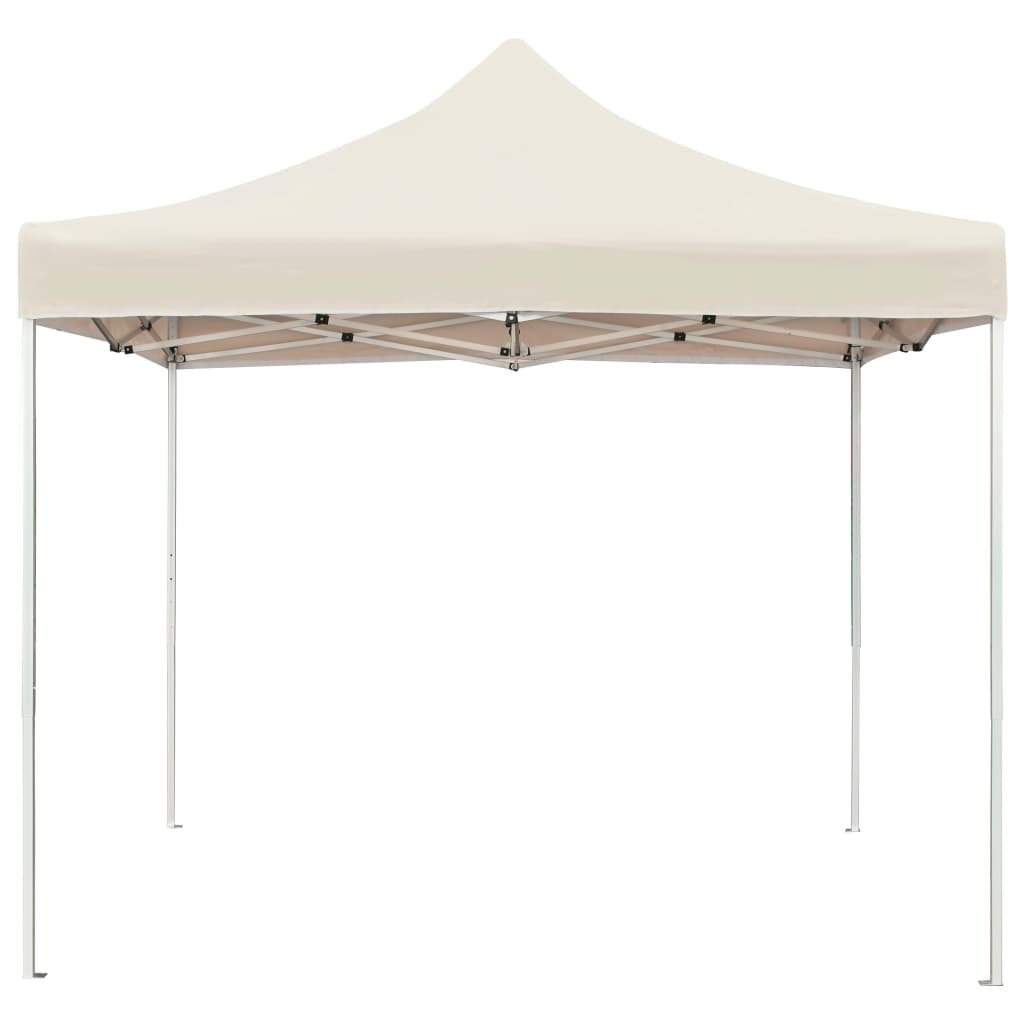 vidaXL Carpa plegable profesional de aluminio color crema 2x2 m