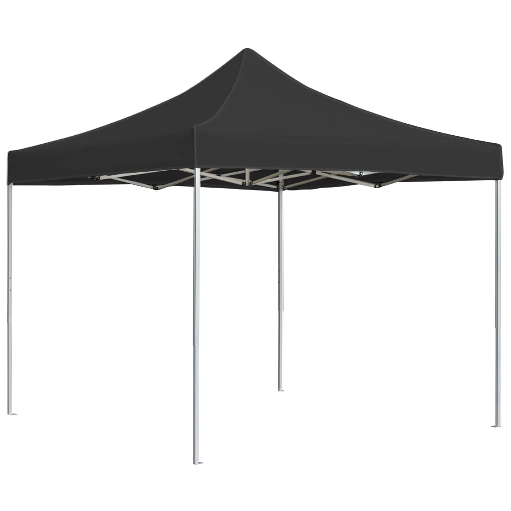 vidaXL Carpa plegable profesional de aluminio gris antracita 2x2 m