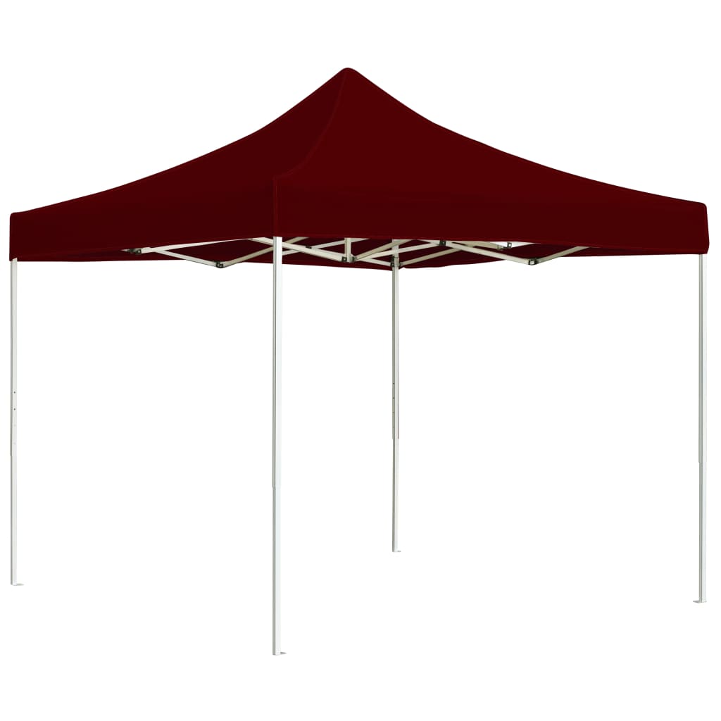 vidaXL Carpa plegable profesional de aluminio color burdeos 2x2 m