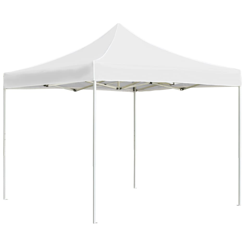 vidaXL Carpa plegable profesional de aluminio blanco 2x2 m