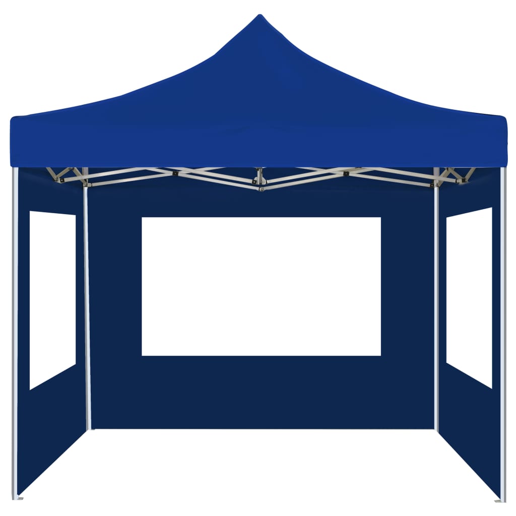 vidaXL Carpa plegable profesional con paredes aluminio azul 2x2 m