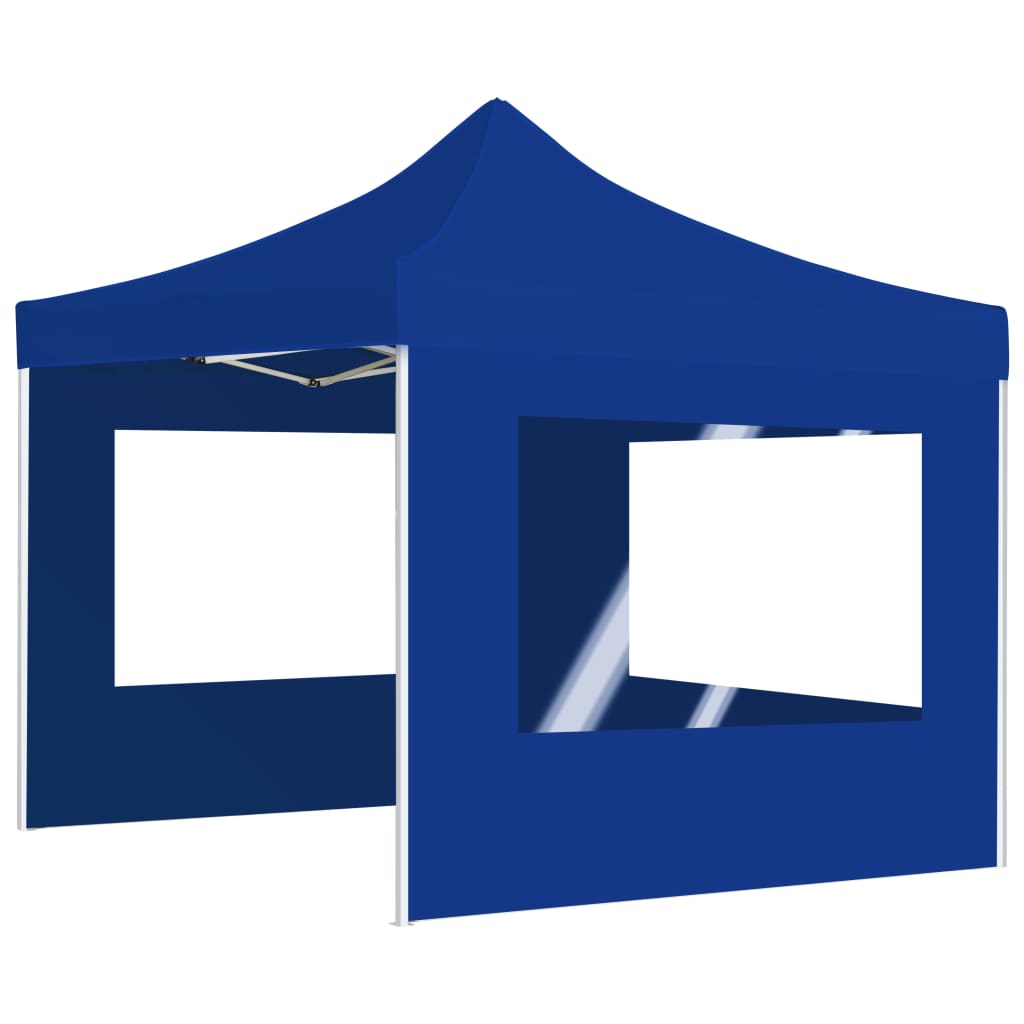 vidaXL Carpa plegable profesional con paredes aluminio azul 2x2 m