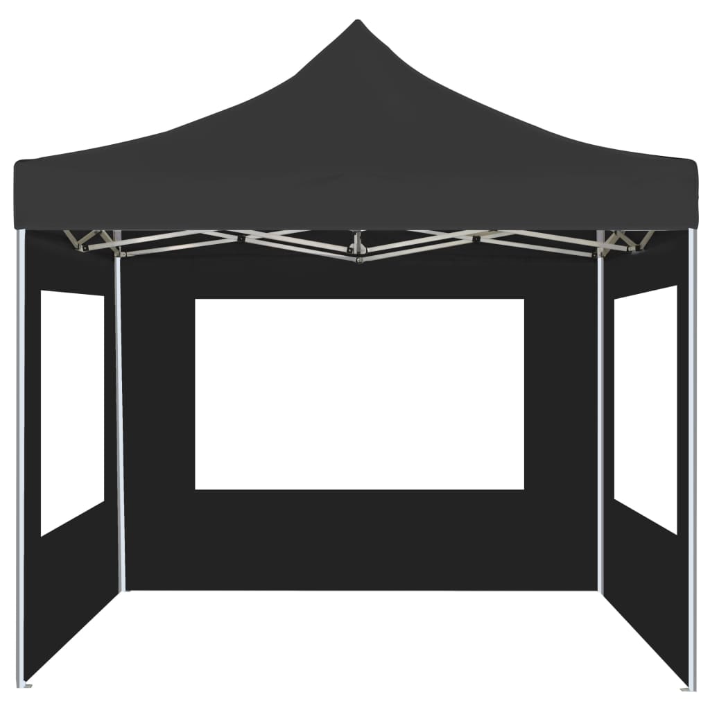 vidaXL Carpa plegable profesional con paredes aluminio gris 2x2 m