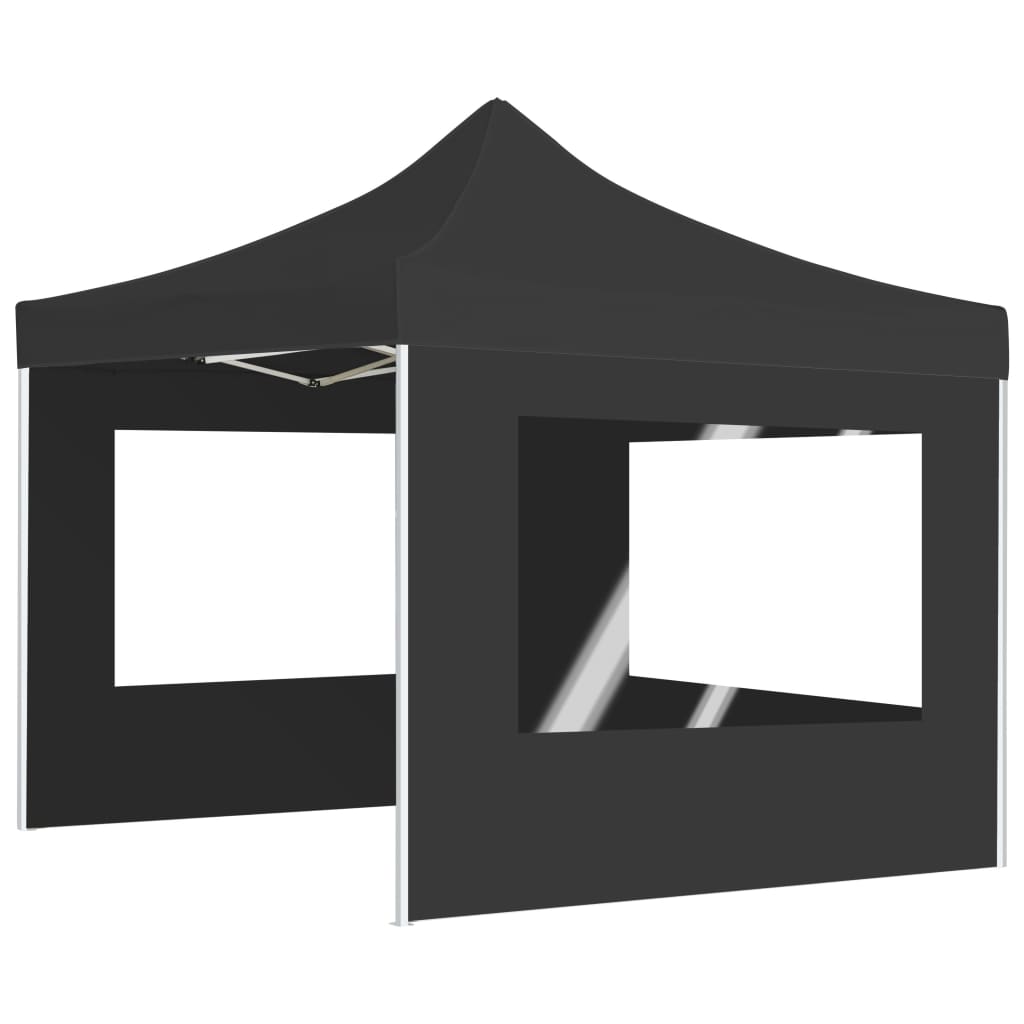 vidaXL Carpa plegable profesional con paredes aluminio gris 2x2 m