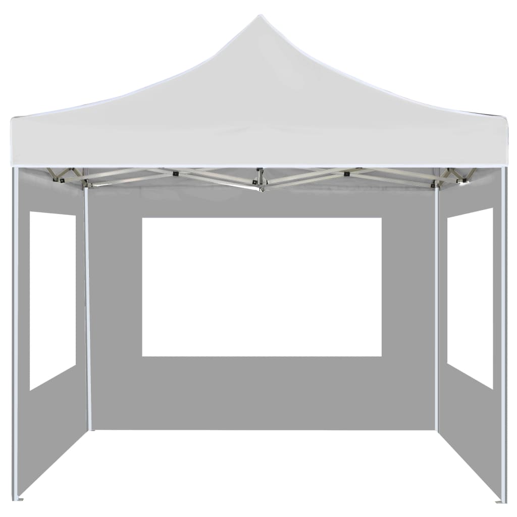 vidaXL Carpa plegable profesional con paredes aluminio blanco 2x2 m