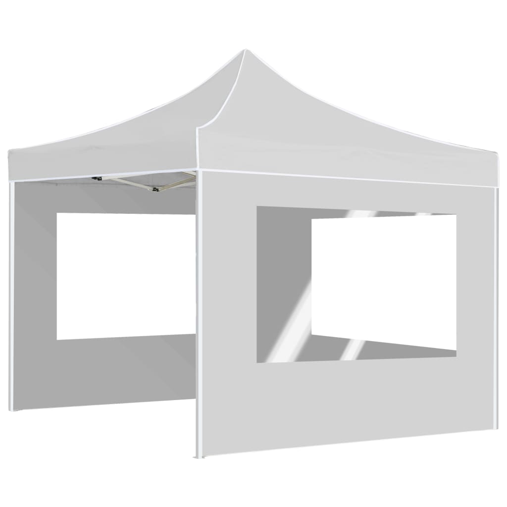 vidaXL Carpa plegable profesional con paredes aluminio blanco 2x2 m