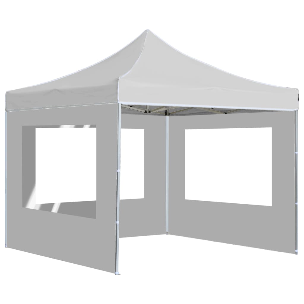 vidaXL Carpa plegable profesional con paredes aluminio blanco 2x2 m