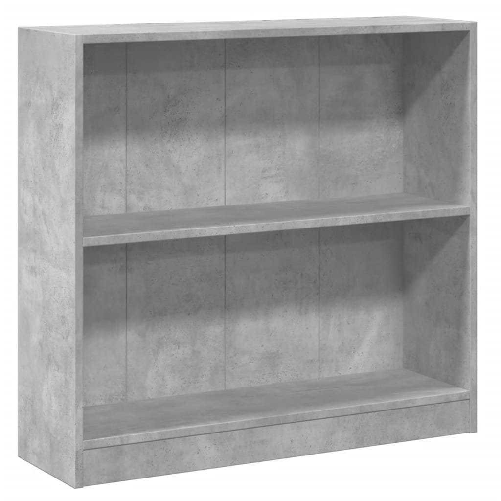 vidaXL Estantería de madera contrachapada gris hormigón 80x24x75 cm