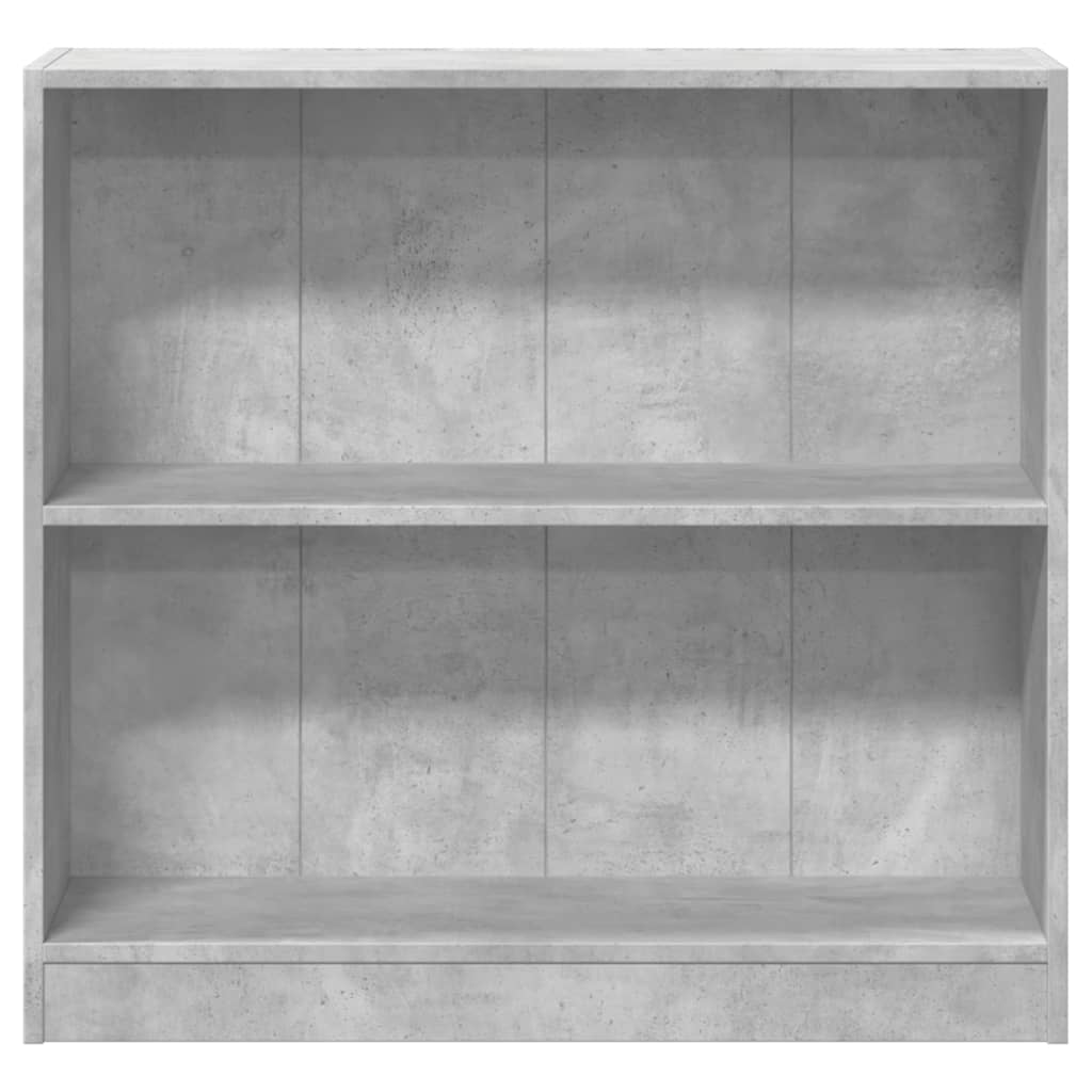 vidaXL Estantería de madera contrachapada gris hormigón 80x24x75 cm