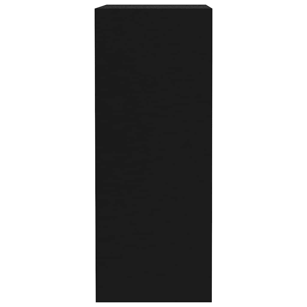 vidaXL Estantería de 2 niveles madera contrachapada negro 40x30x76,5cm