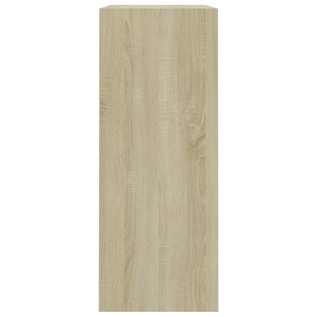 vidaXL Estantería de madera de ingeniería roble Sonoma 80x30x76,5 cm