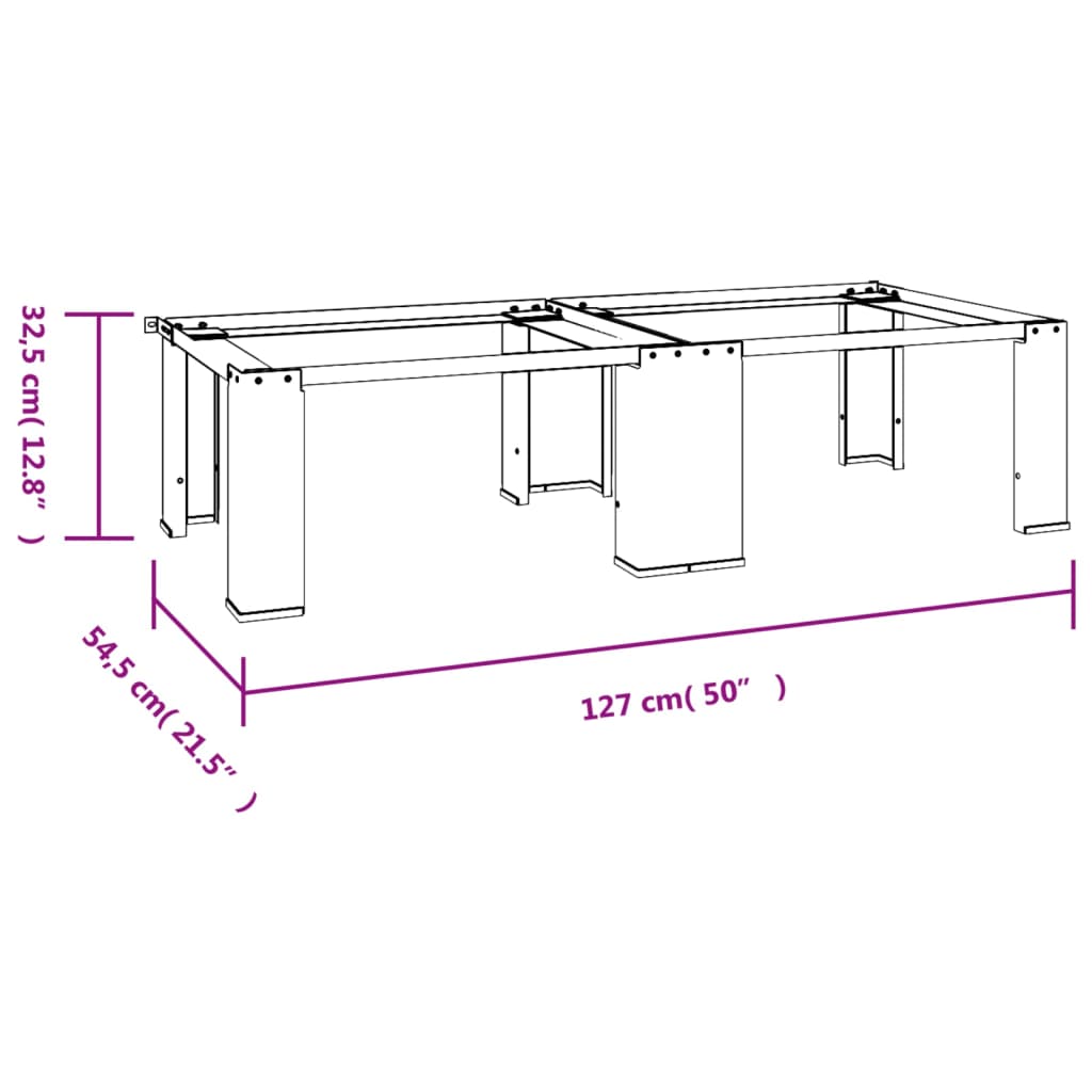 vidaXL Pedestal doble de la lavadora y la secadora blanco