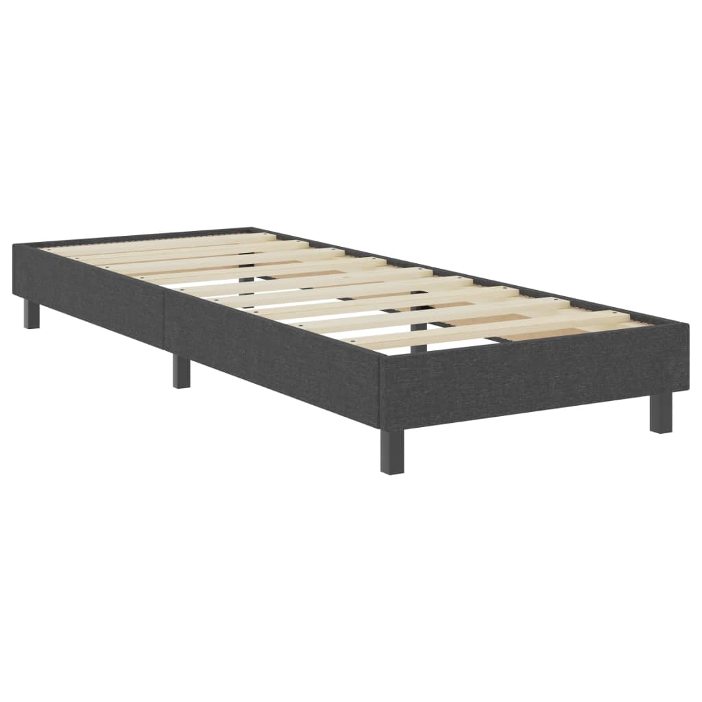 vidaXL Estructura de cama Box Spring tela gris 90x200 cm