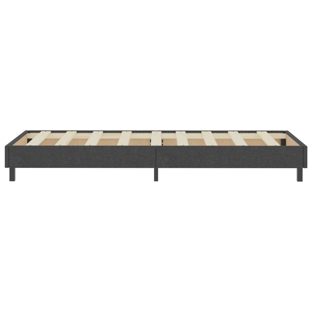 vidaXL Estructura de cama Box Spring tela gris 90x200 cm