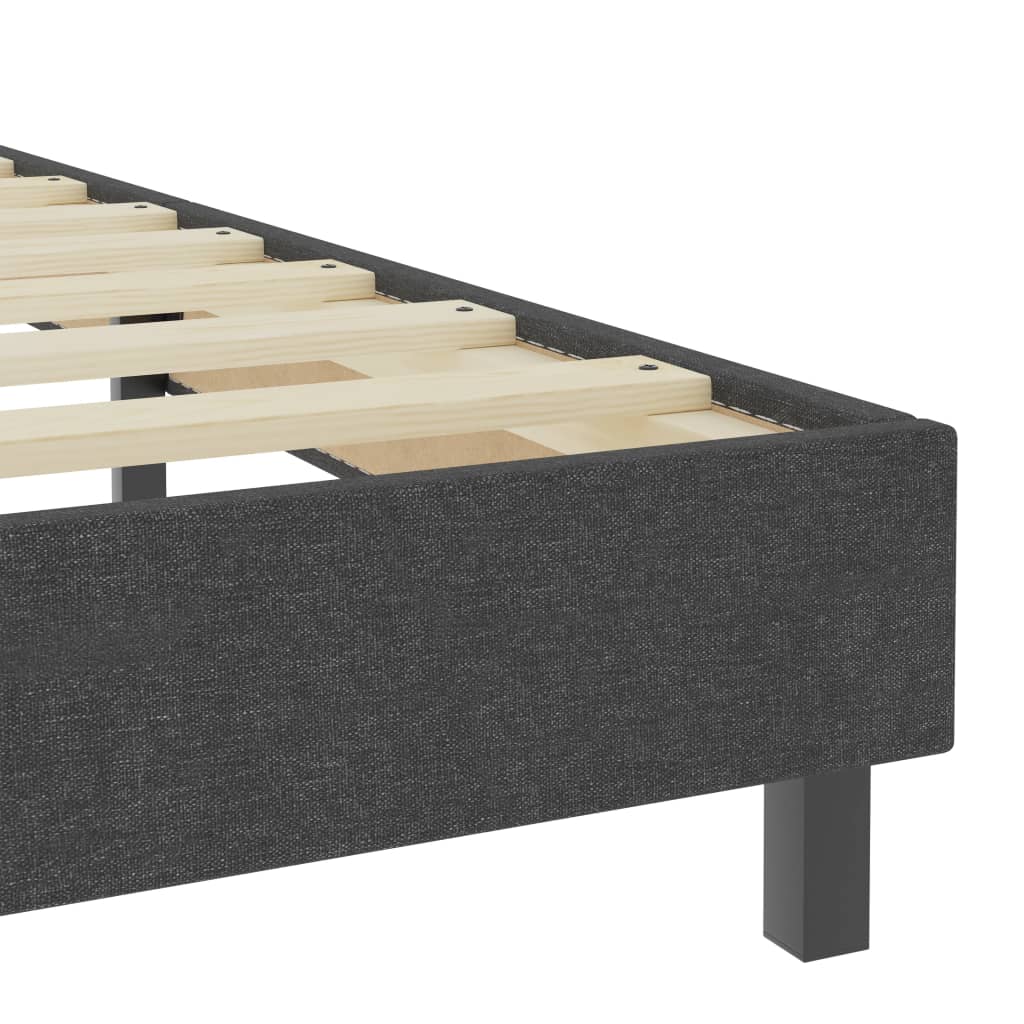 vidaXL Estructura de cama Box Spring tela gris 90x200 cm