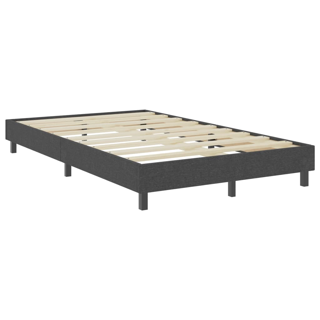 vidaXL Estructura de cama box spring tela gris 120x200 cm